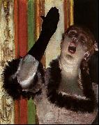 Edgar Degas Singer With a Glove oil painting on canvas